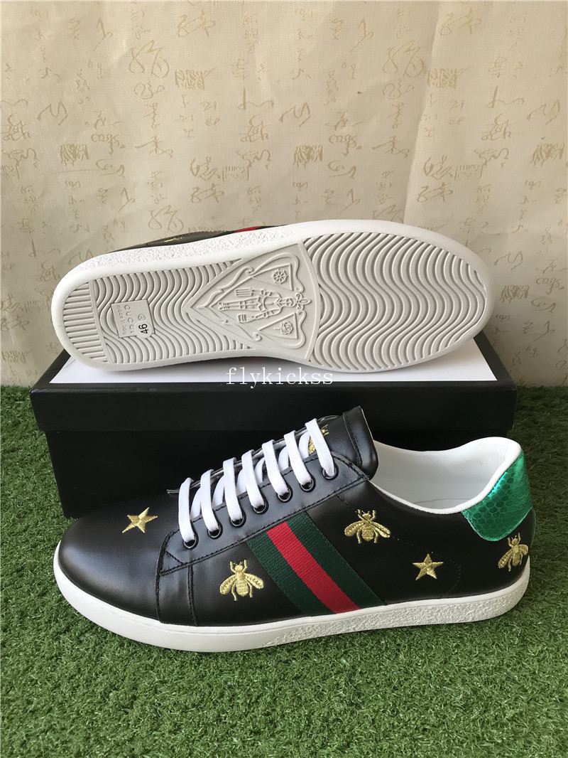 GC Ace Embroidered Sneaker Black Bee